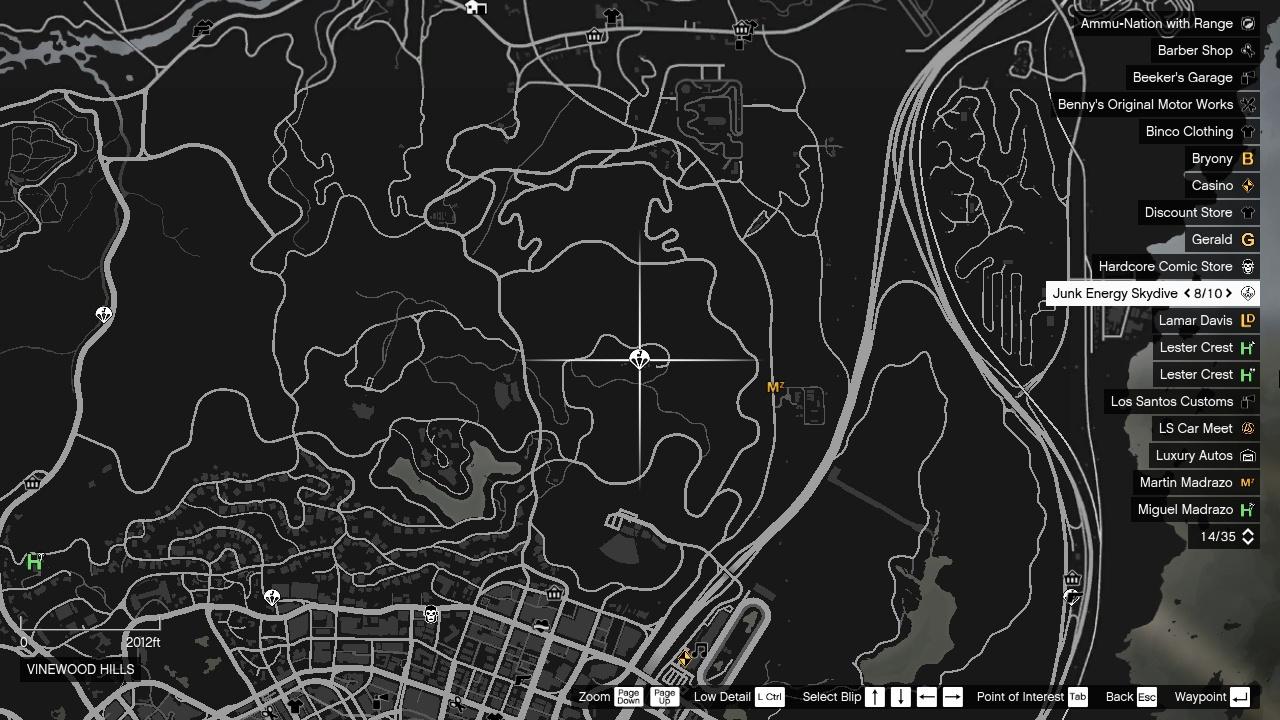 Карта Junk Energy 13 Карта миссии GTA Online Junk Energy Jump 13