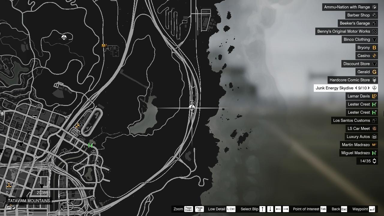 Карта Junk Energy 14 Карта миссии GTA Online Junk Energy Jump 14