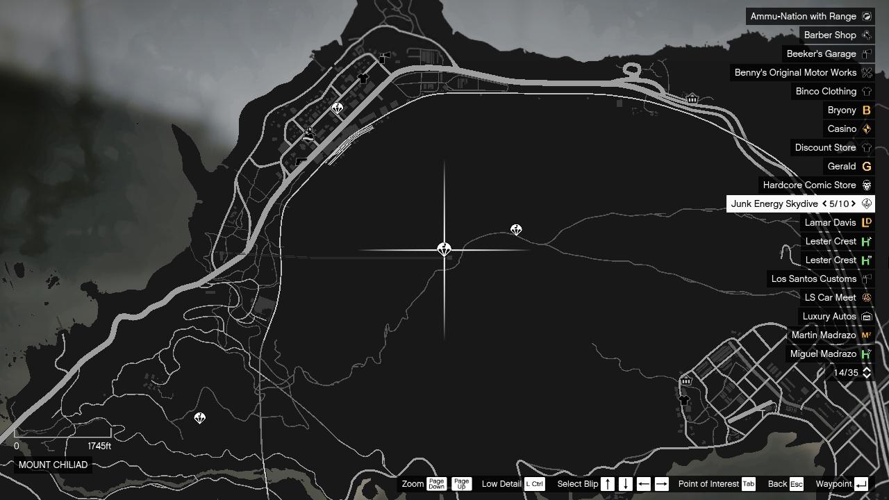 Карта Junk Energy 24 GTA Online: Миссия Прыжок с Энергией Мусора 24 - Карта