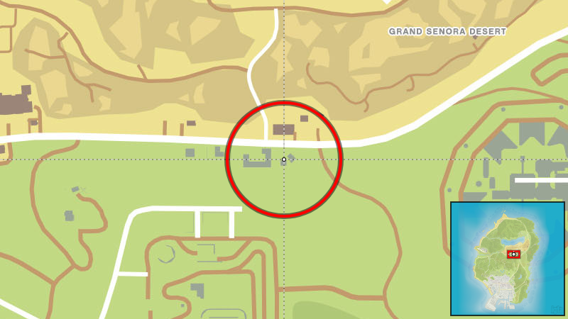 Los Santos Customs (Блейн Каунти) - расположение на карте в GTA V