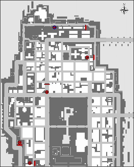 Карта пяти трюков на севере Алгонкина в Grand Theft Auto: Chinatown Wars