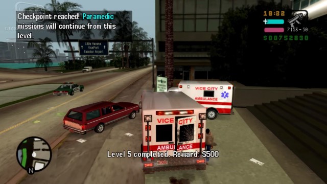 Парамедик - побочная миссия GTA: VCS