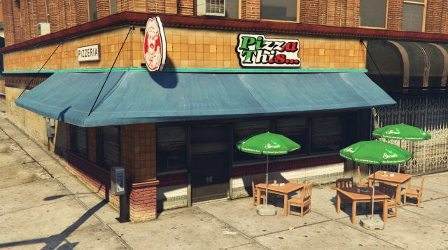 GTA Online Pizza This Место 1 Даунтаун Вайнвуд