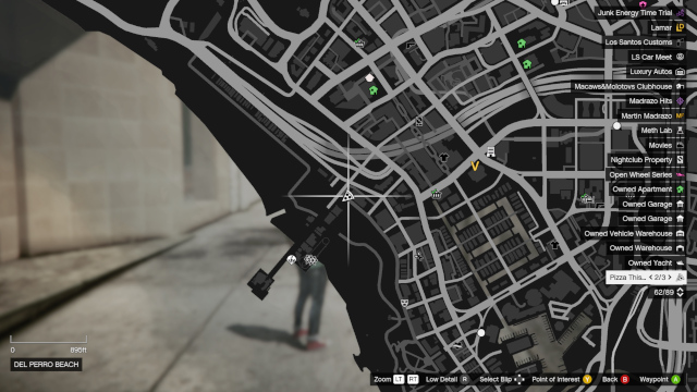GTA Online Pizza This Локация 2 Пляж Дель Перро