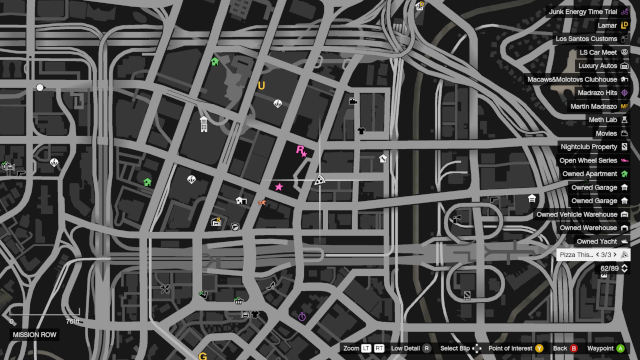 GTA Online Pizza This Локация 3 Мишн Роу