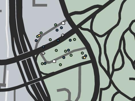 Карта рейда: Соседние районы Налёт: Карта Соседских кварталов