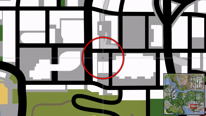 Roboi's Food Mart - Местоположение на карте в GTA San Andreas