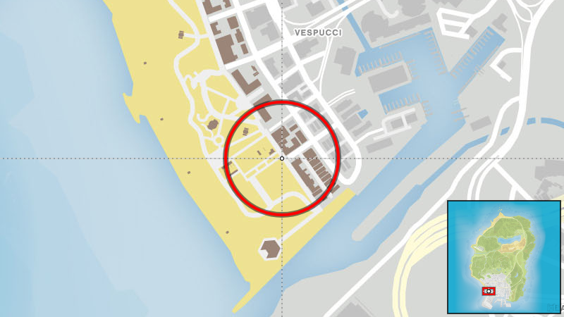 Дым над водой - расположение на карте в GTA V Дым над водой - расположение на карте в GTA V