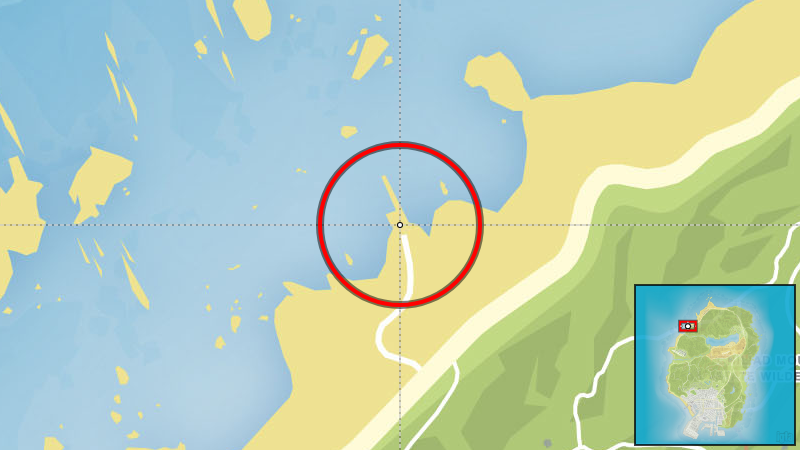 Причал для сбора сонарных данных - расположение на карте в GTA V Причал для сбора сонаров - расположение на карте в GTA V