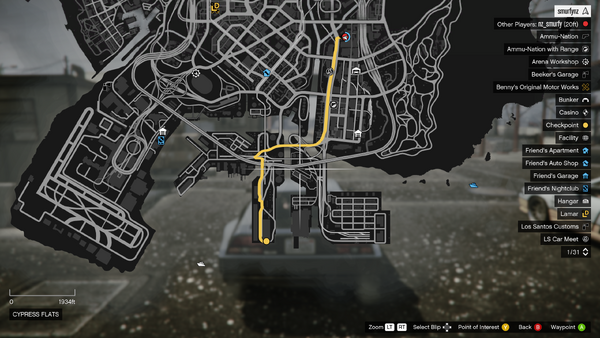 Спринт Гонка: Остров Элизийский GTA Online