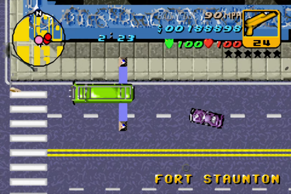 GTA Advance остров Стонтон гонка №5