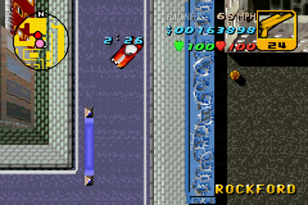 GTA Advance остров Стонтон гонка №3