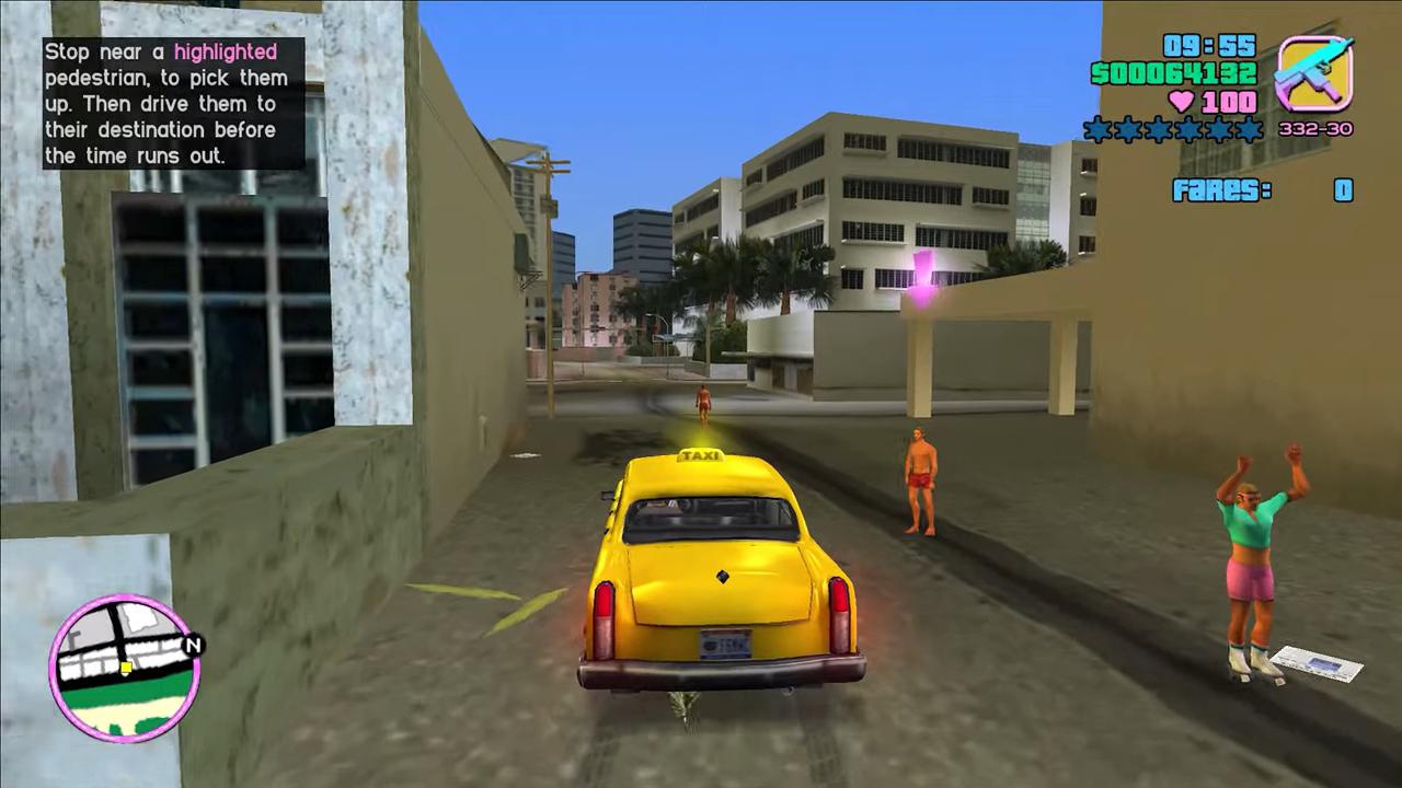 Таксист - Руководство по побочным миссиям GTA Vice City
