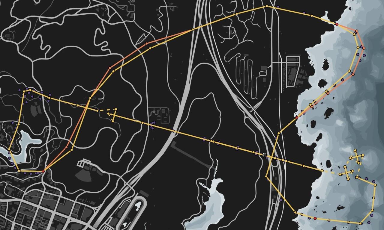 Трансформировать карту Вайнвудские острые ощущения Гонка с трансформацией: Transform - карта Vinewood Thrills