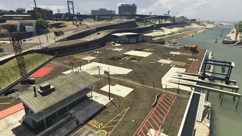 Вертолетная площадка Веспу́ччи - Недвижимость в сюжете GTA 5, как купить и цена