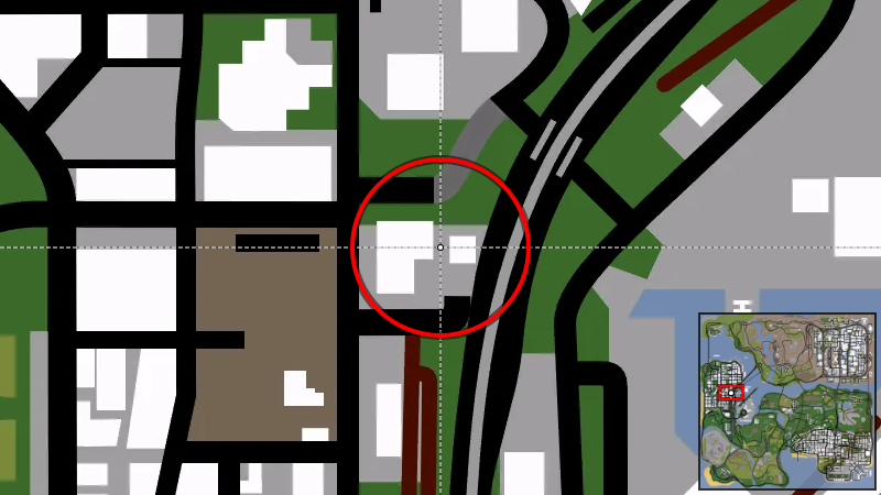 Wang Cars - Местоположение на карте в GTA San Andreas