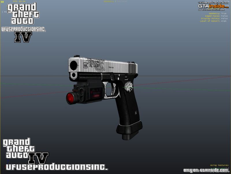 Glock:20 10MM Tactical White + Working Laser & Sound