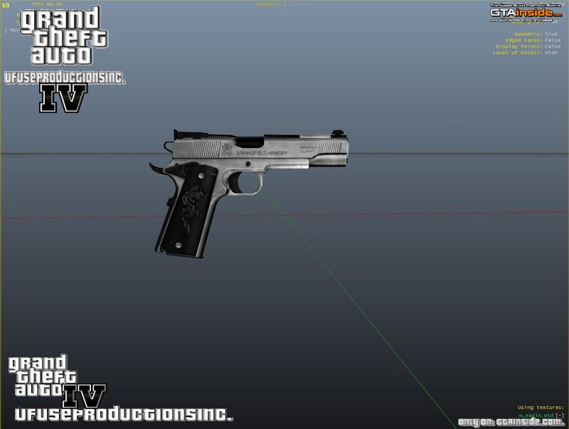 Silver Colt 1911