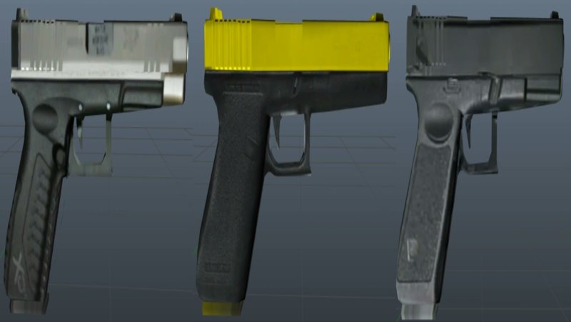 Glock 15 Gold Black Silver