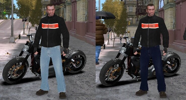 Improved Dark & Light Blue Jeans