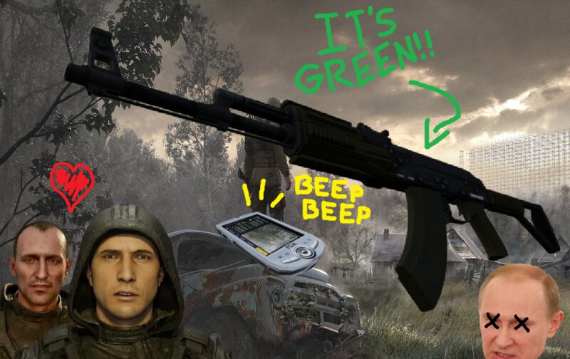 S.T.A.L.K.E.R. Inspired Paintjob for GTA V Assault Rifle