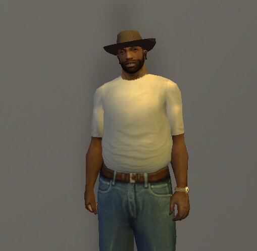 Un-sagged Blue Jeans