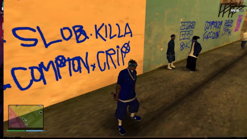 Graffiti Anywhere Crip Version