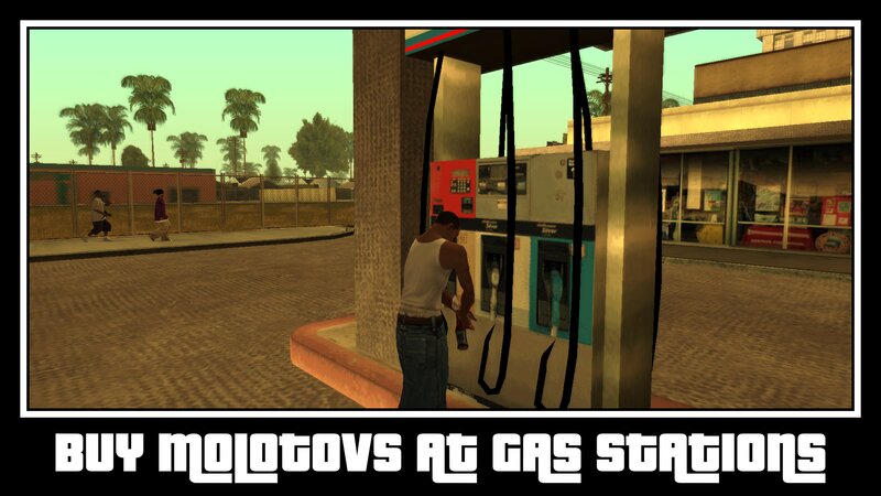 Buy Molotovs at Gas Stations