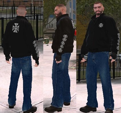 Iron Cross Black Bomber Jacket
