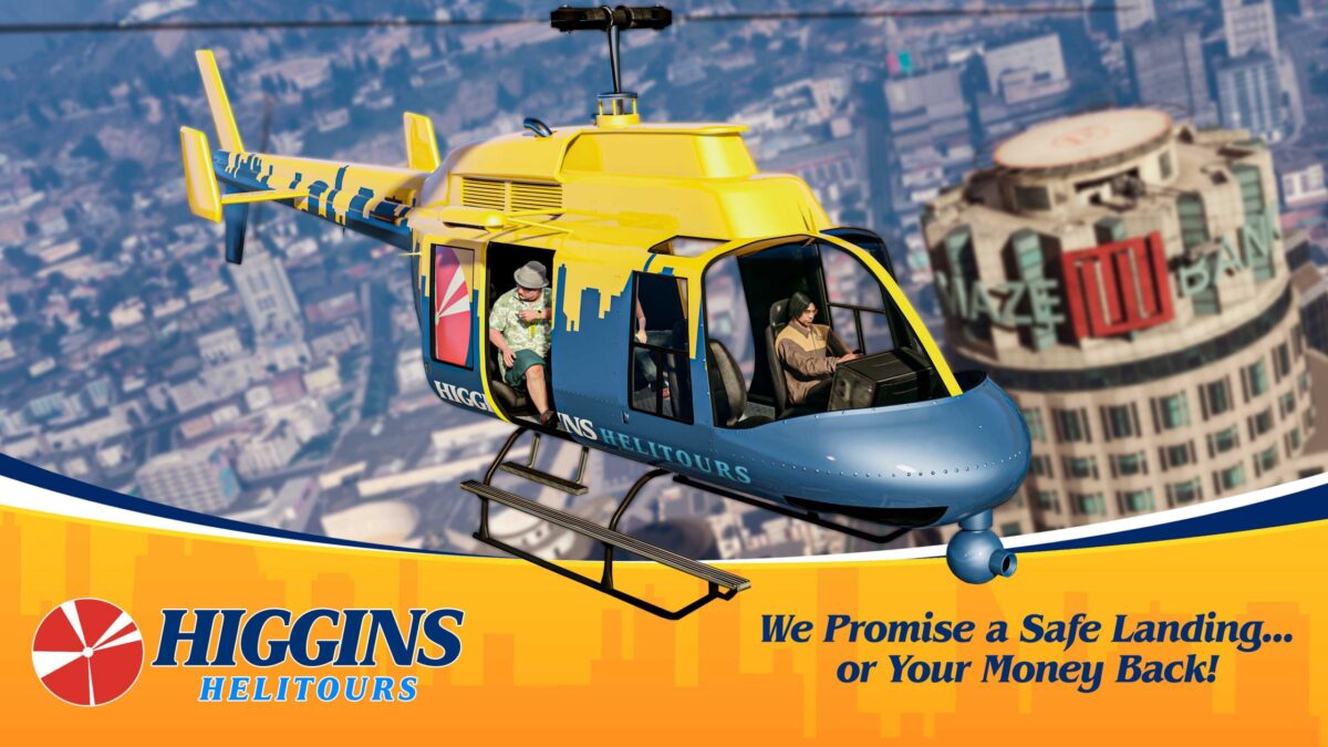 Как бесплатно получить бизнес Higgins Helitours в GTA Online на этой неделе