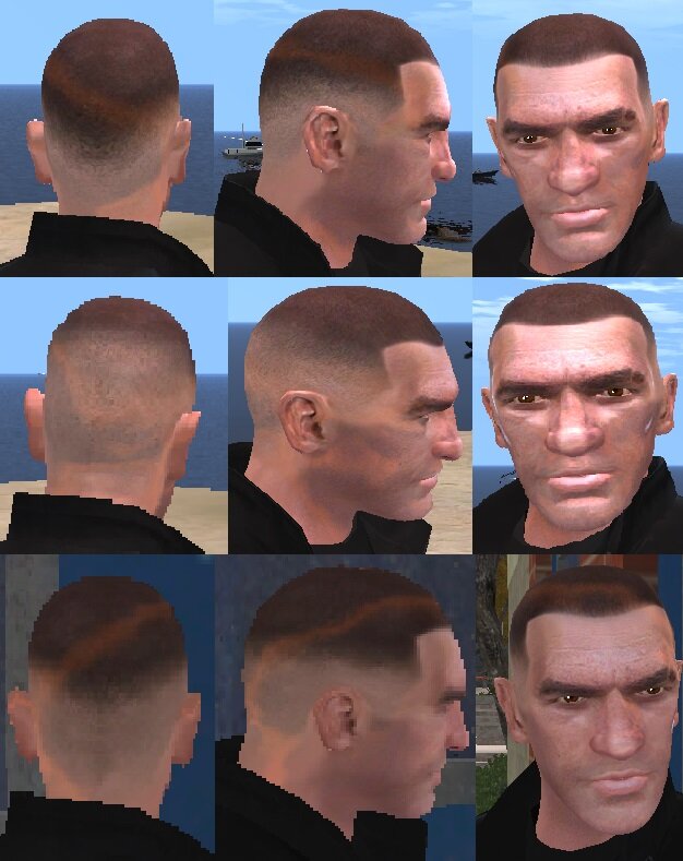 Fade Haircuts Pack (Clean Shaven)