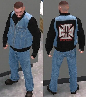 Triple H's 2002 Denim Jacket And Jeans