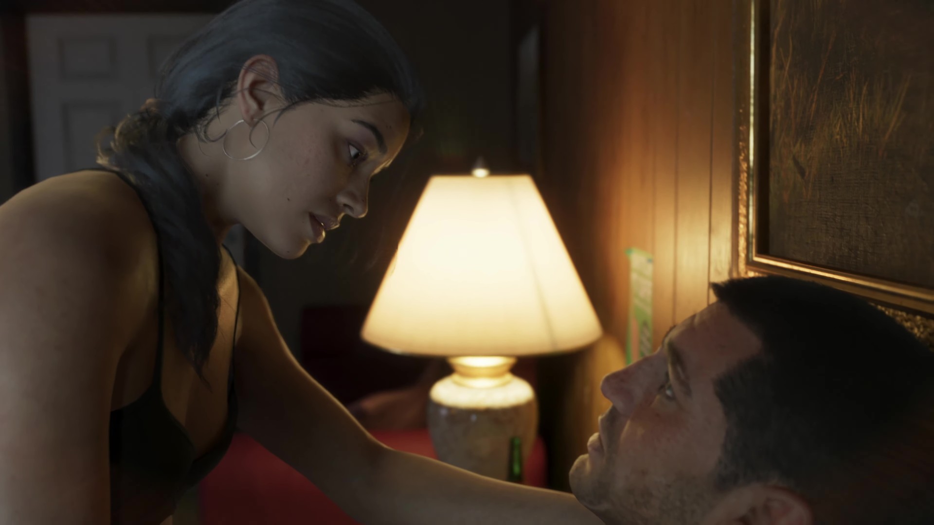 скриншот трейлера GTA 6 №1 с Лусией и Джейсоном