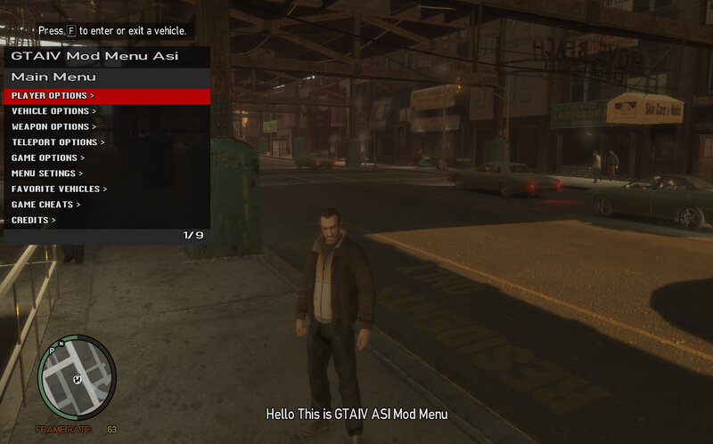 GTA IV Trainer Asi v1.0.0.0