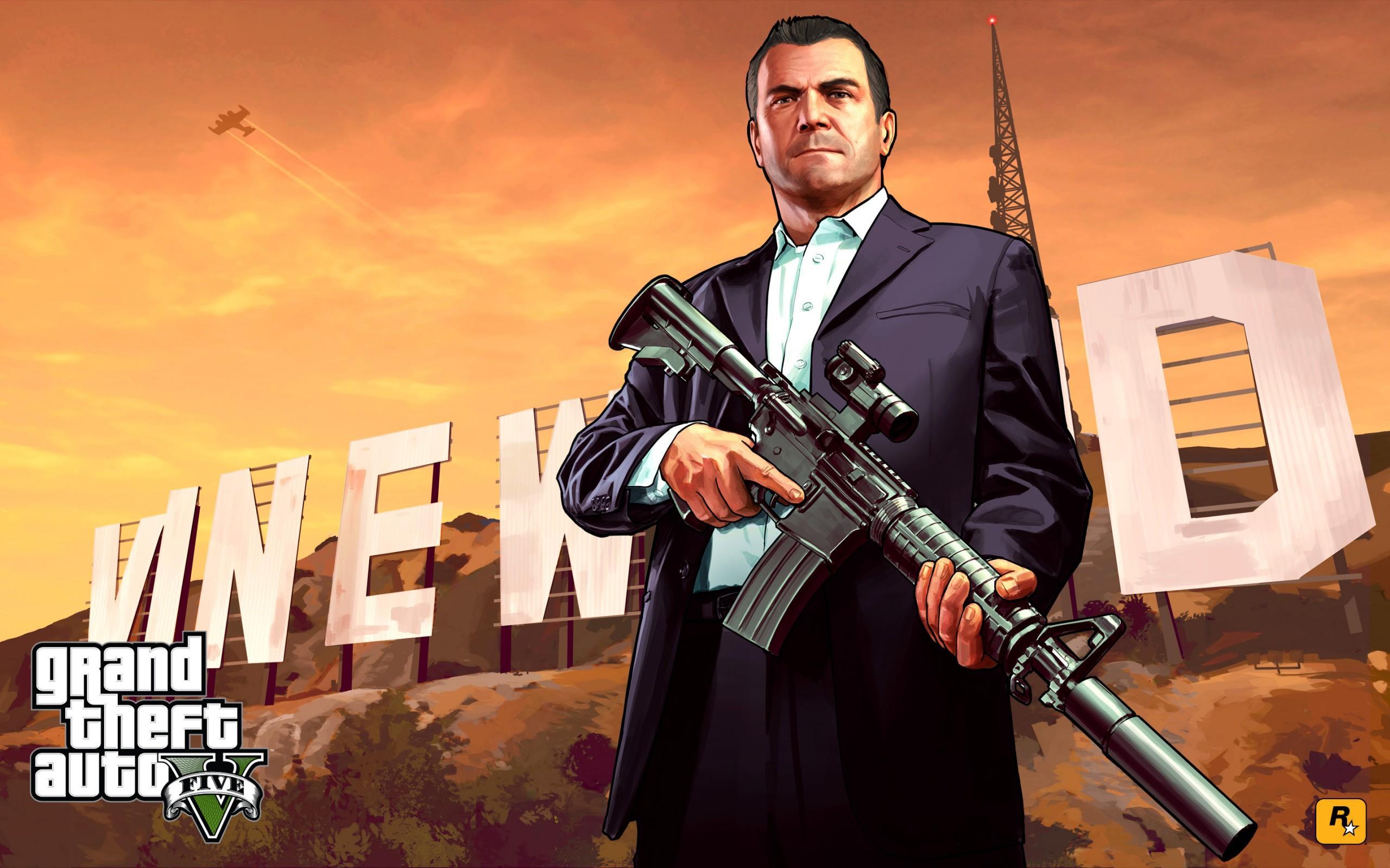 GTA V Артворк Майкл Вайнвуд