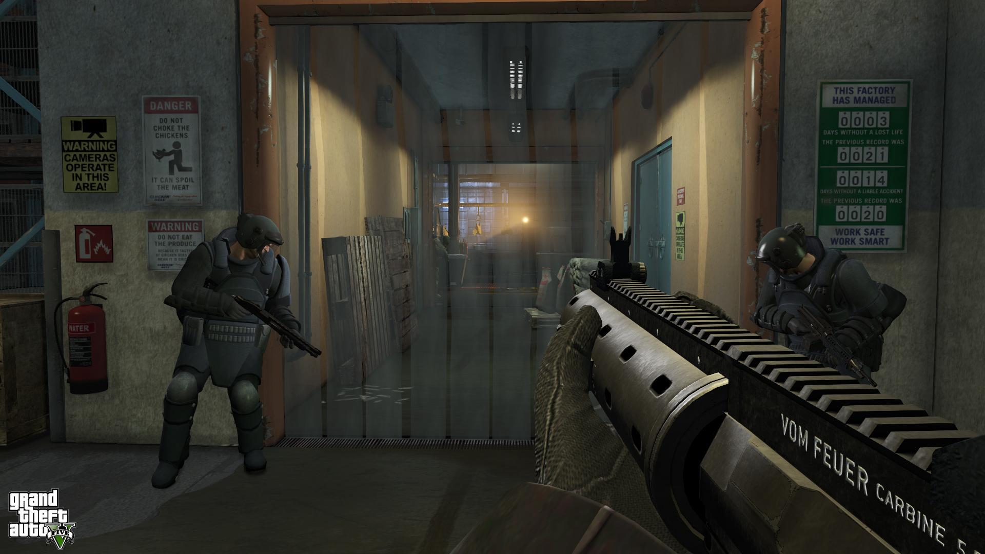 GTA5 NextGen 034 ThePaletoScore Вид от первого лица CarbineRifle